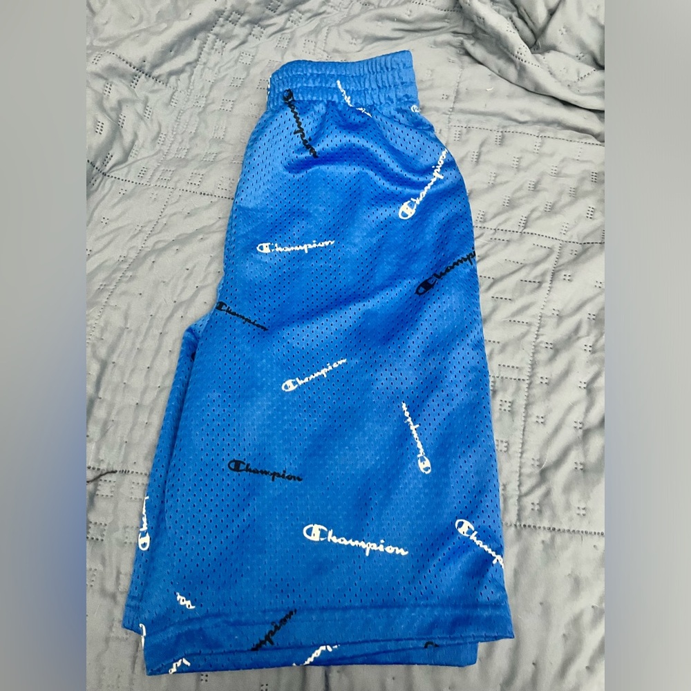 Blue ; boys Champion shorts
